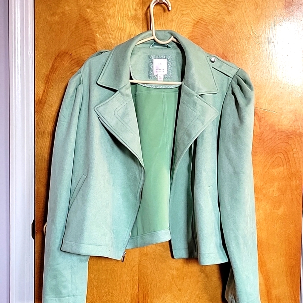 Vegan Suede Moto Jacket